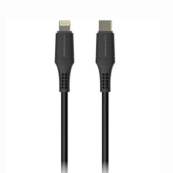 کابل تبدیل USB-C به لایتنینگ پاورلوژی مدل P12CLV2BK طول 1.2 متر
