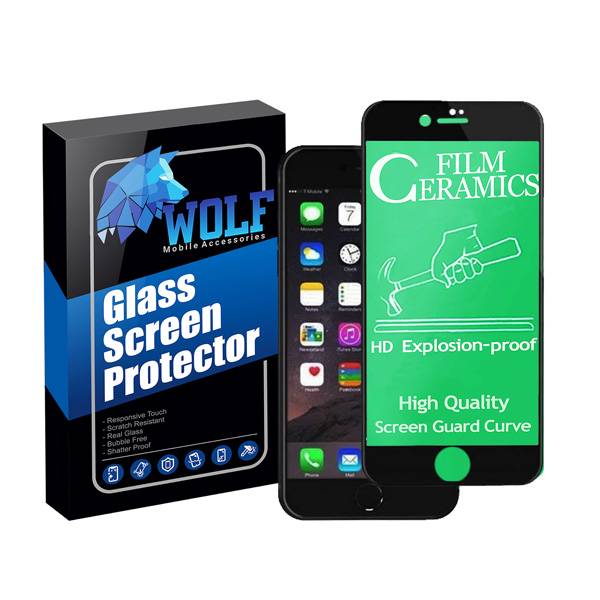 محافظ صفحه نمایش سرامیکی ولف مدل CRB مناسب برای گوشی موبایل اپل Iphone 6/7/8