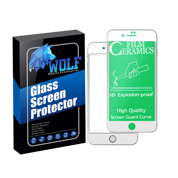 محافظ صفحه نمایش سرامیکی ولف مدل CRW مناسب برای گوشی موبایل اپل Iphone 6/7/8